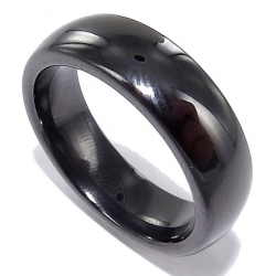 Bague céramique noire 6mm T P/M/G