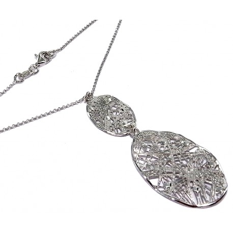 Collier argent 5,4g rhodié 42cm