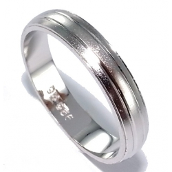 Bague argent rhodiée 2.9g t 50 à 64