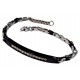 Bracelet acier 20cm 2 tons strass