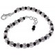 Bracelets argent bracelet argent 5g 18+2cm perles noires