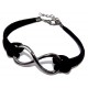 Bracelet fantaisie finition noire noir