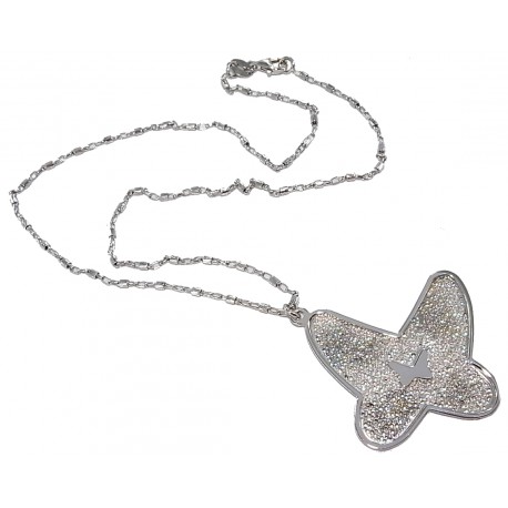 Collier argent rhodié 7,8 g 42cm