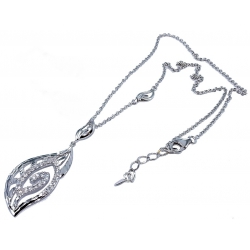 Collier argent rhodié 6,8g 42+3cm