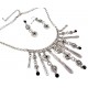 Parure fantaisie collier 42+8cm + bo