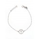 Bracelet argent 1,6g "peace and love"