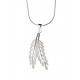 Collier argent 7,4g "plume" 45 cm