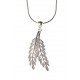 Collier argent 7,4g "plume" 45 cm