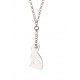 Collier argent rhodié 3,5g "chat" 36+5 cm