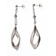 Boucles d'oreille argent rhodié 5,8g