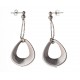 Boucles d'oreille argent rhodié 5,5g - chaine 2 cm