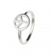 Bague argent 1,6g "Peace & Love" T 50 à 60