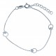 Bracelet en argent 1,4g "pommes" - 16+3cm