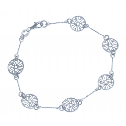 Bracelet en argent rhodié 4,6g - 19 cm