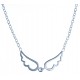 Collier argent  3g "ailes d'ange" - 38+5 cm