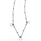 Collier en argent rhodié 4,5g - 2 tons - 42 cm