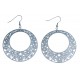 Boucles d'oreilles - acier blanc