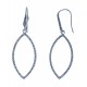 Boucles d'oreille en argent rhodié 3,9g - zircons