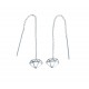 Boucles d'oreille argent 1,1g - chaine 6cm