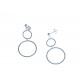 Boucles d'oreille argent 1,9g "2 ronds"