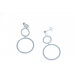 Boucles d'oreille argent 1,9g "2 ronds"