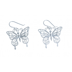 Boucles d'oreille argent 4,5g "papillon"