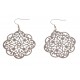 Boucles d'oreille acier rose