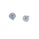 Boucles d'oreille argent rhodié 2g - zircons