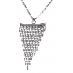 Collier argent rhodié 4,5g - maille 1+1 - 40+5 cm