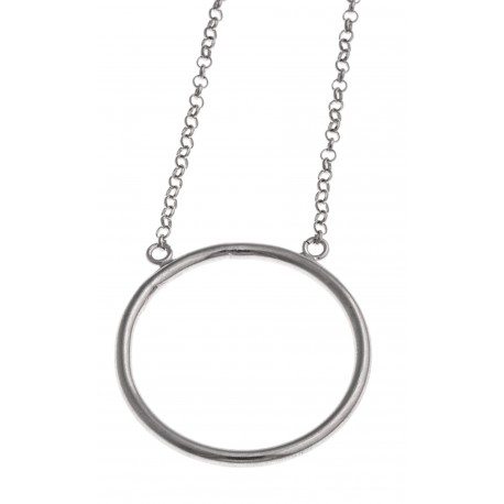 Collier argent rhodié 4,5g - rond - 41 cm