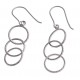 Boucles d'oreille argent rhodié 2,4g