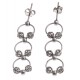 Boucles d'oreille argent rhodié 2,5g