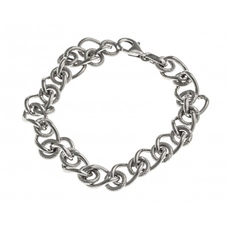 Bracelet argent rhodié 8,9g - 19 cm