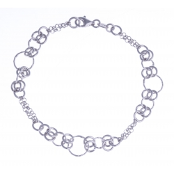 Bracelet argent rhodié 4,8g - 18cm