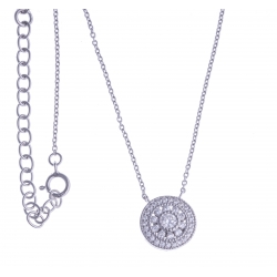 Collier argent rhodié 3g - 40+5cm