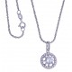 Collier argent rhodié 3,6g - zircons - 40cm.