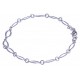 Bracelet argent rhodié 3,9g - 19 cm