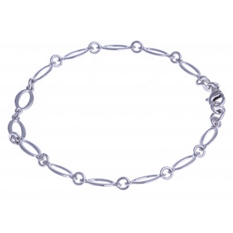 Bracelet argent rhodié 3,9g - 19 cm