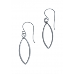 Boucles d'oreille argent rhodié  1,1g