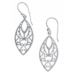 Boucles d'oreille argent rhodié 2,3g