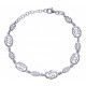 Bracelet argent rhodié 3,8g - filigranés - 17+3cm