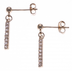 Boucles d'oreille - barette - zircons