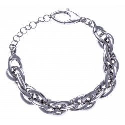 Bracelet argent rhodié 19,9g - 18+4cm