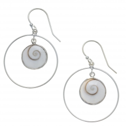 Boucles d'oreille argent 3g - œil de lucie