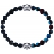 Apollon - Collection MiX Femme - labradorite - diamètre 6mm - longueur 9,25cm + agate bleu clair, bronzite, pierre de so…