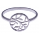 Bague argent rhodié 1,3g - arbre de vie - T50 à 60