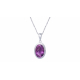 Collier argent - Amethyste 10x14mm - 3,75g